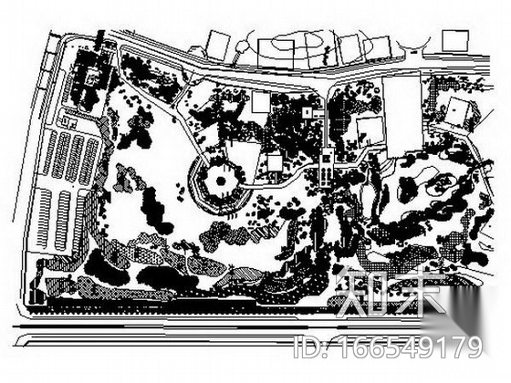 某公园绿化种植设计施工图下载【ID:166549179】