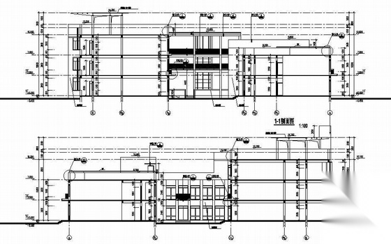 某三层幼儿园建筑CAD方案、扩初、施工图施工图下载【ID:165933140】