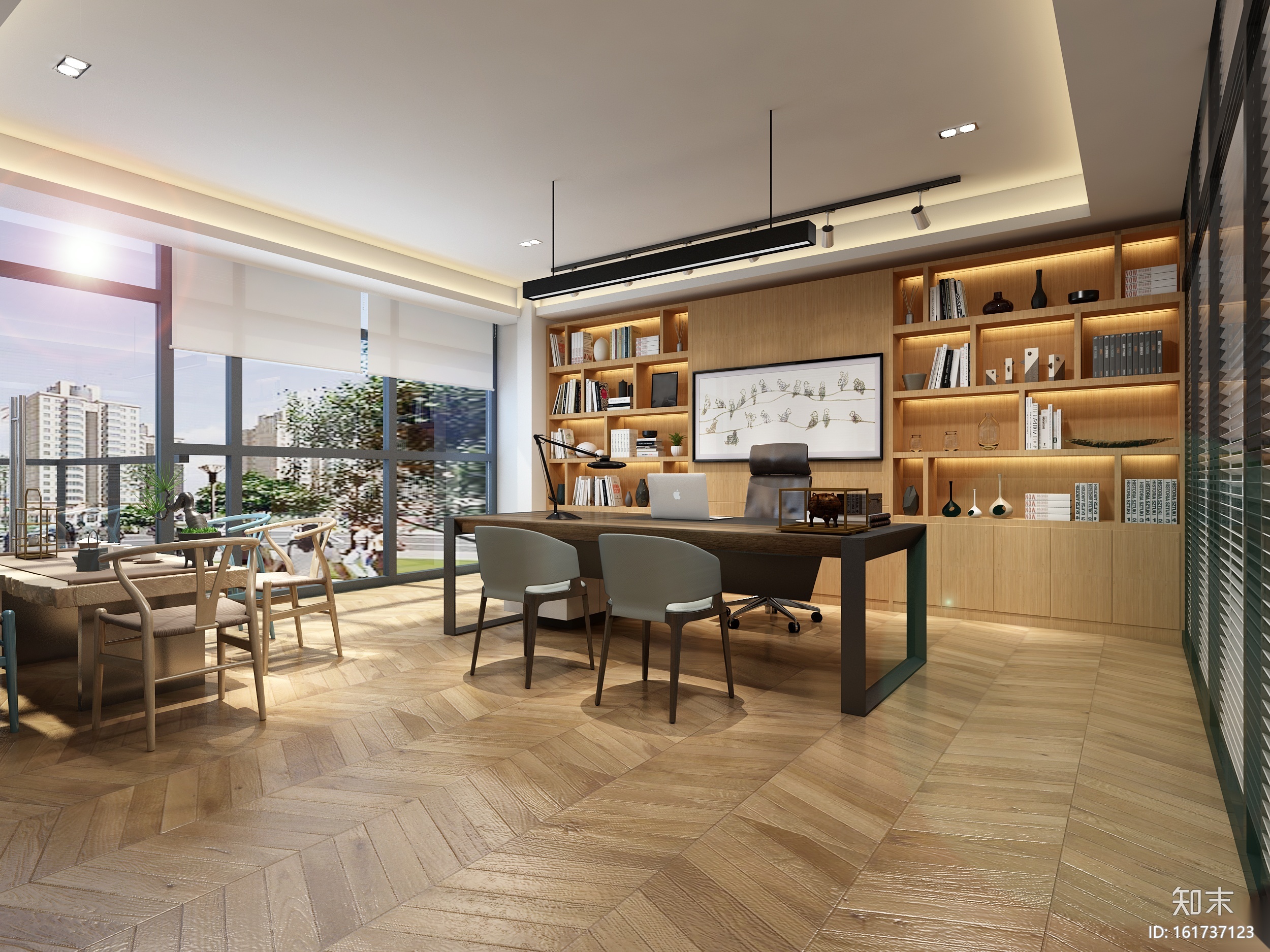 [广东]东莞市德高装饰有限公司办公室施工图cad施工图下载【ID:161737123】
