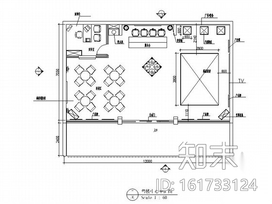 [广州]高档人文社区欧陆风情售楼处装修施工图（含效果）cad施工图下载【ID:161733124】