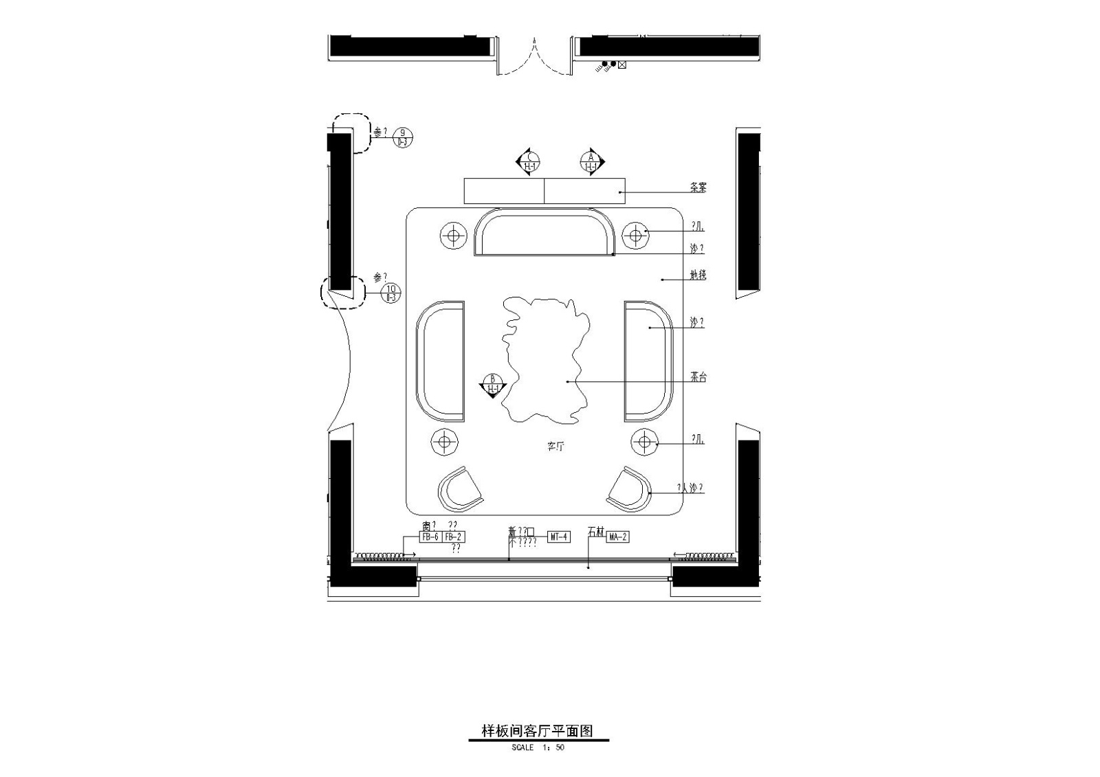 [郑州]梁建国-建业天筑603㎡超大平层样板间全套施工图...施工图下载【ID:160100197】