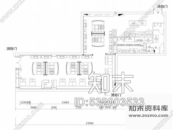 施工图天津设计公司餐饮空间设计施工图cad施工图下载【ID:532003533】