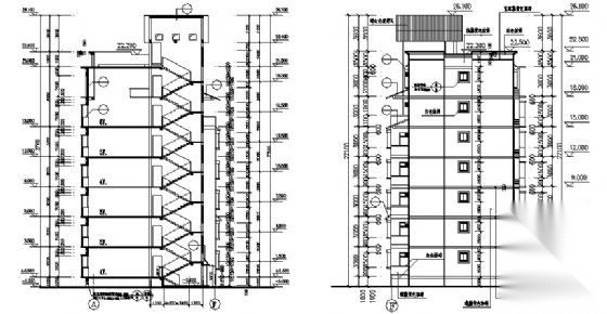 天奇花园小区F区住宅楼建筑方案图cad施工图下载【ID:149848147】