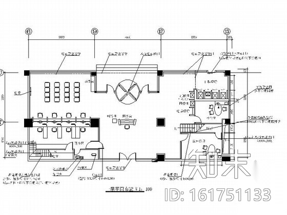 某大厦工行网点室内装修图cad施工图下载【ID:161751133】