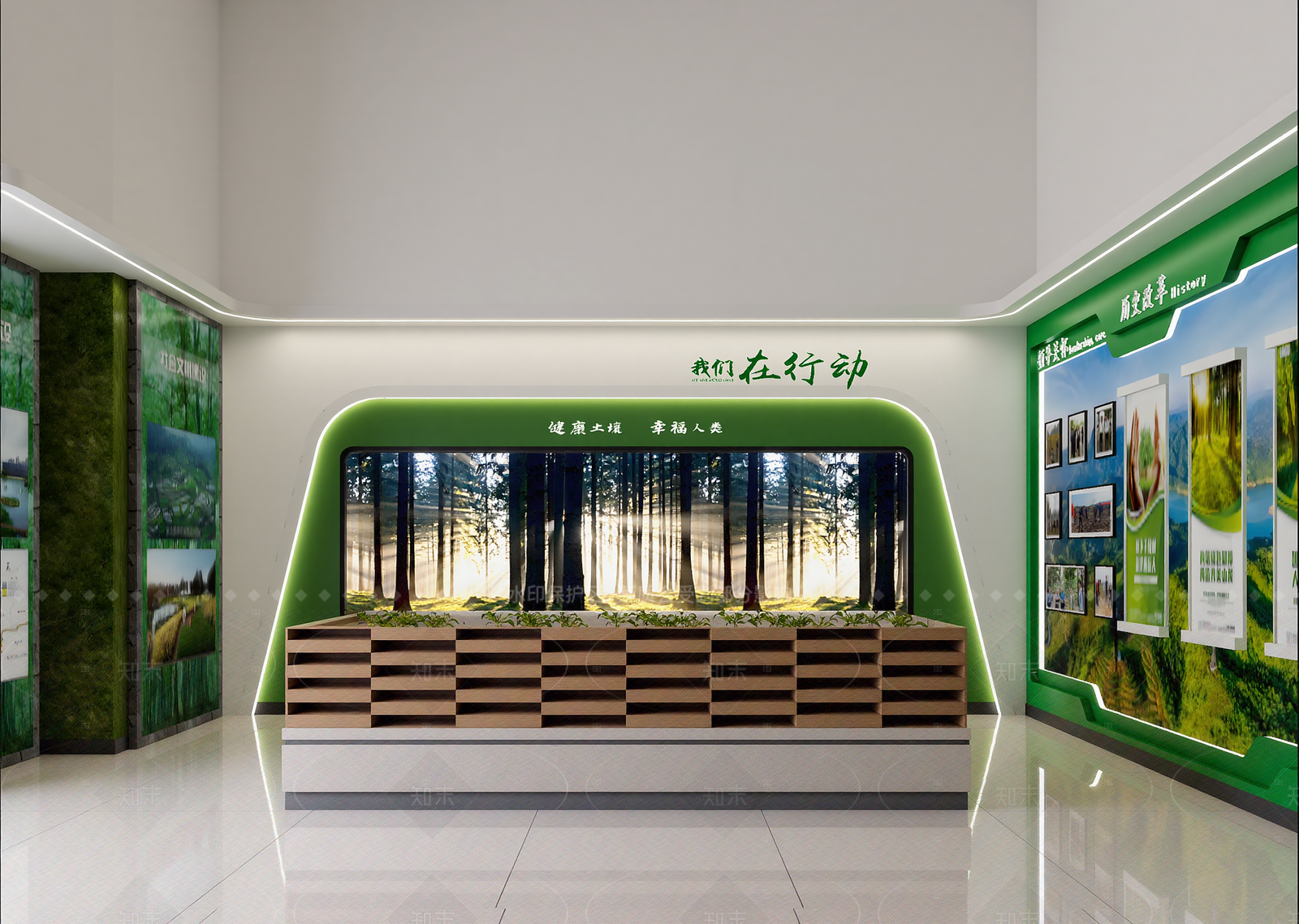 现代农业展厅3D模型下载【ID:1214985508】