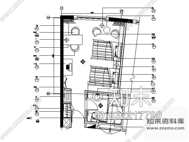 图块/节点客房平面图Ⅰcad施工图下载【ID:832217790】