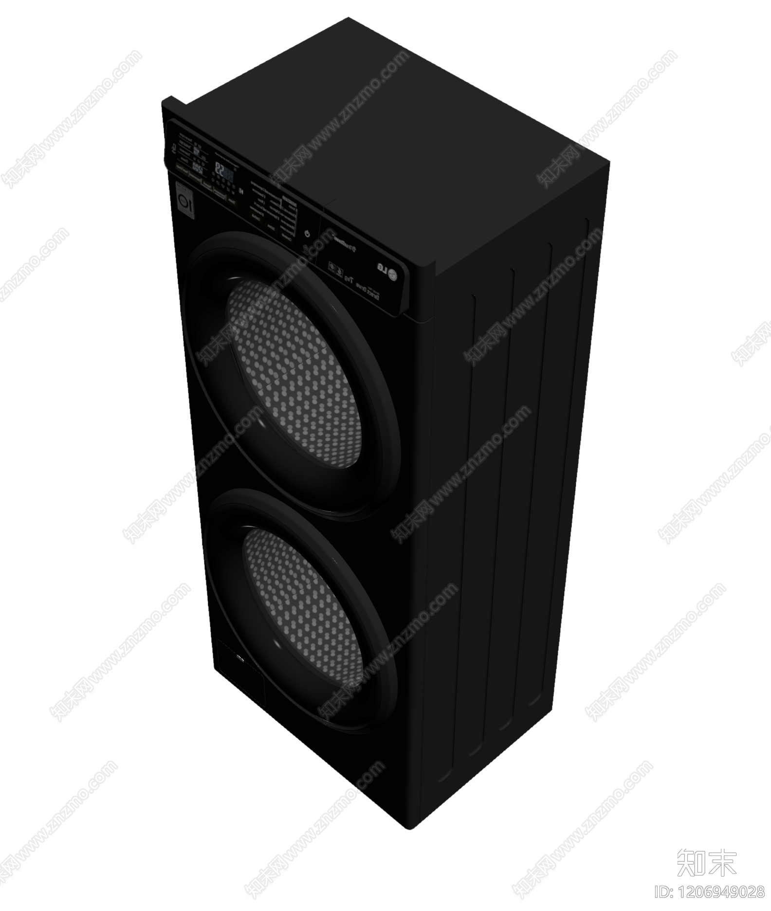 双筒洗衣机模型3D模型下载【ID:1206949028】