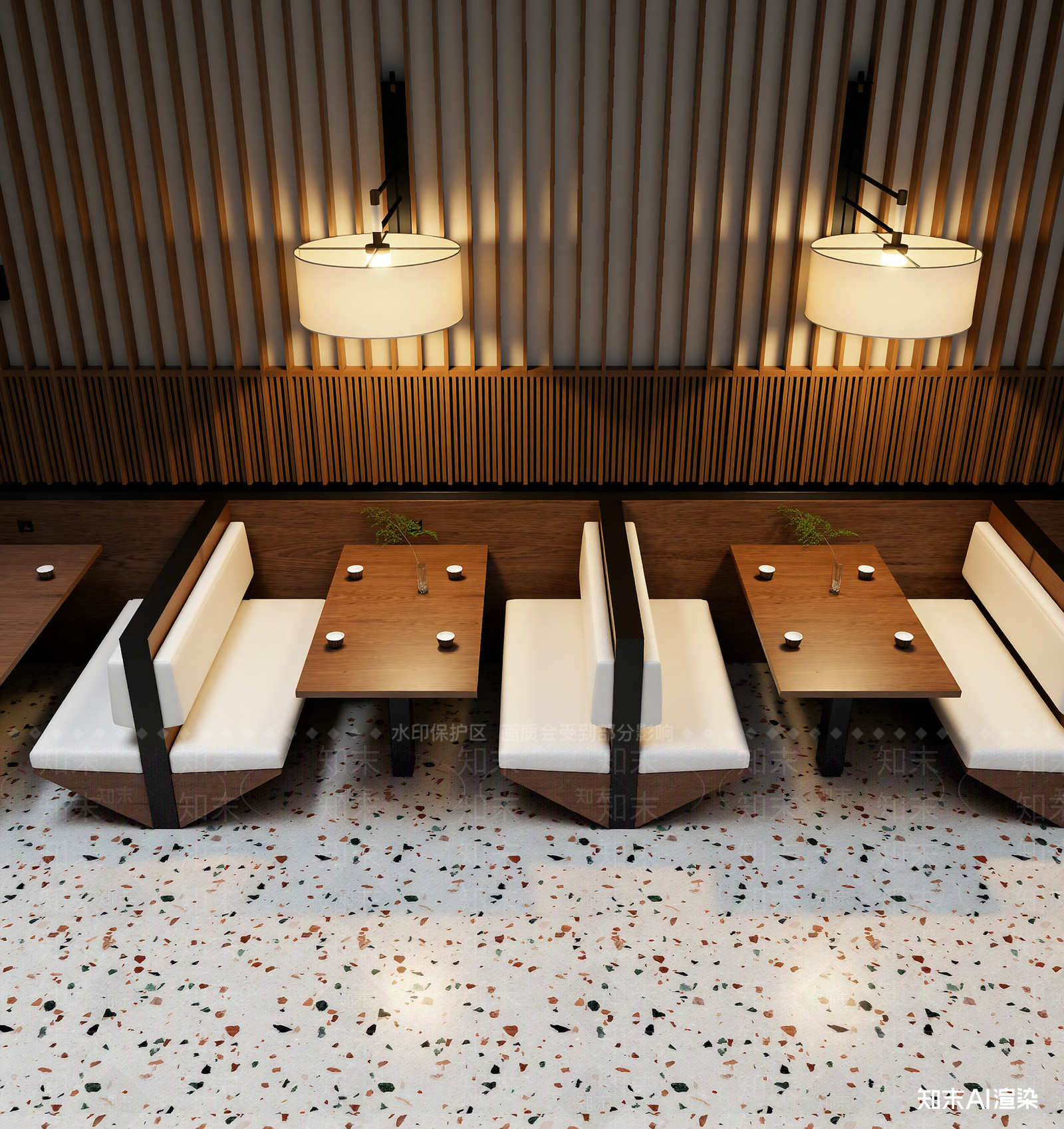 现代酒店餐厅3D模型下载【ID:1221491014】