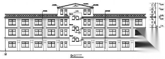 某三层办公楼建筑施工图cad施工图下载【ID:149972177】