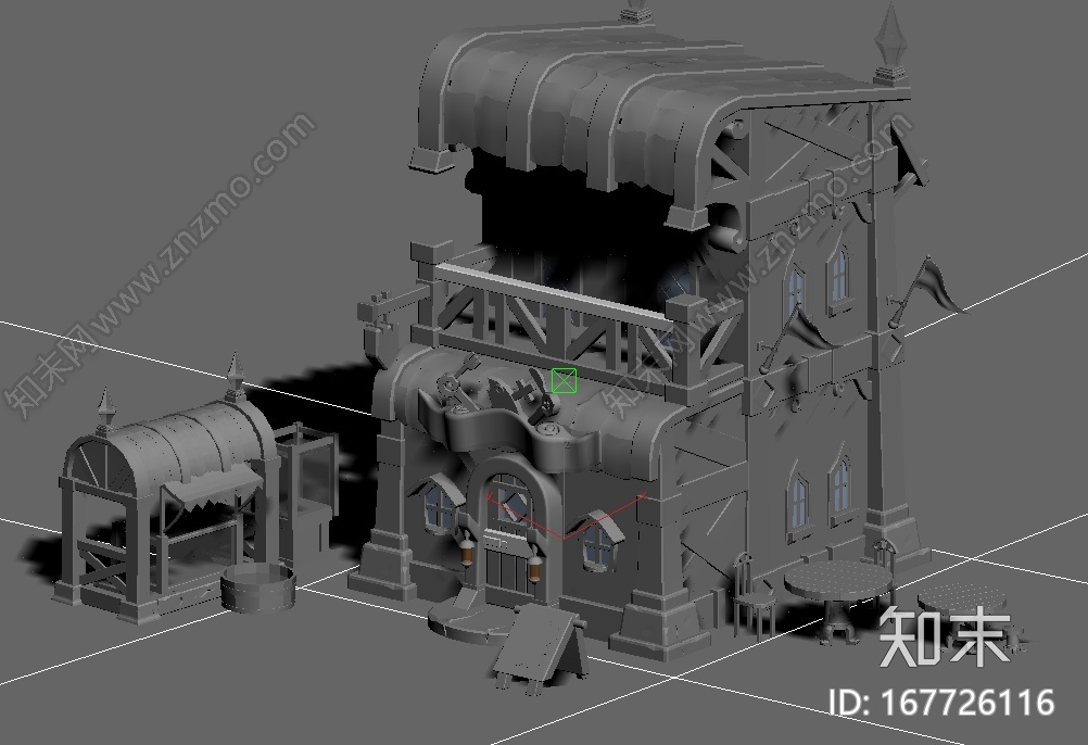 道具、房屋、建筑、卡通CG模型下载【ID:167726116】