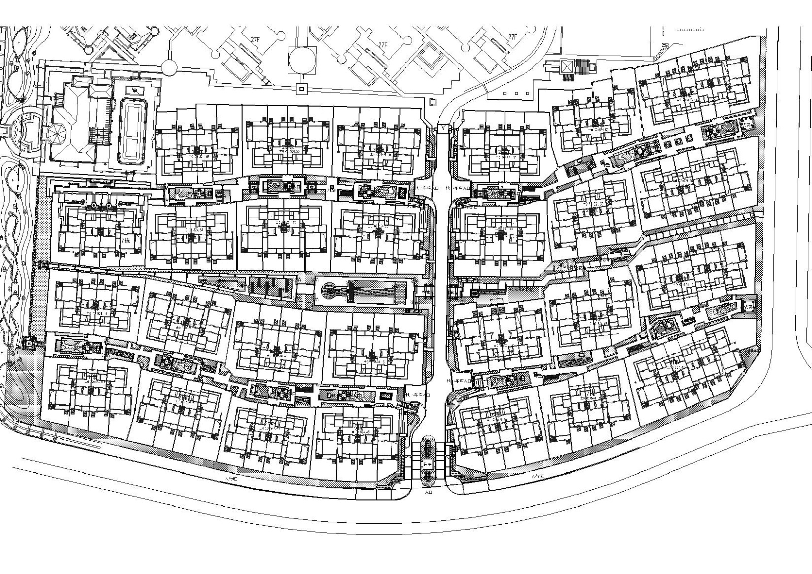 ​[四川]香碧歌别墅区景观设计全套施工图cad施工图下载【ID:160690125】