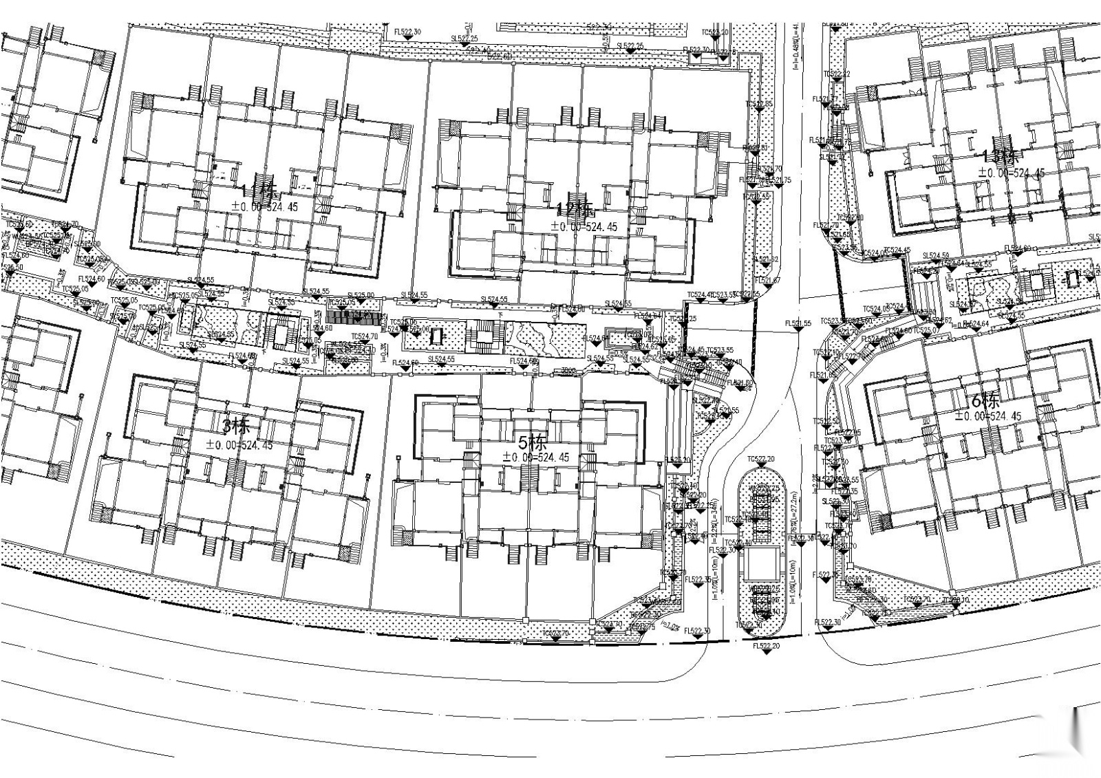 ​[四川]香碧歌别墅区景观设计全套施工图cad施工图下载【ID:160690125】