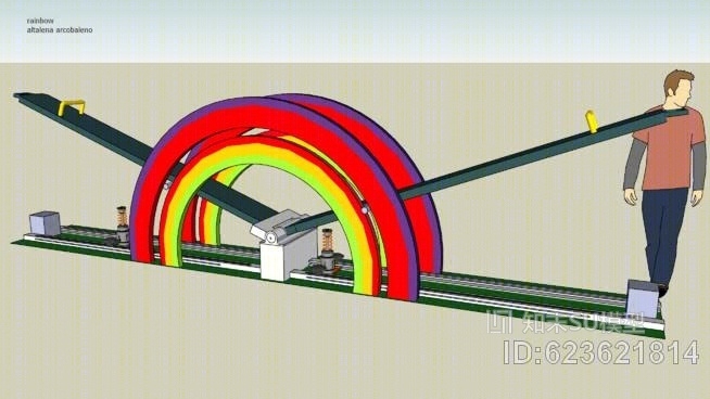 彩虹altalena摇摆的主意SU模型下载【ID:623621814】