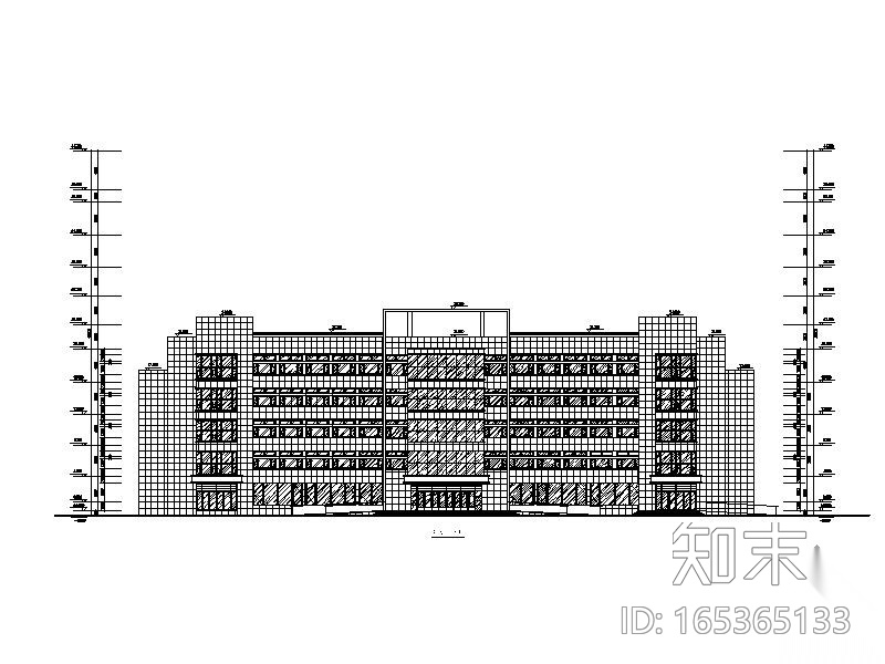 简洁式某中医院室内装修图施工图下载【ID:165365133】