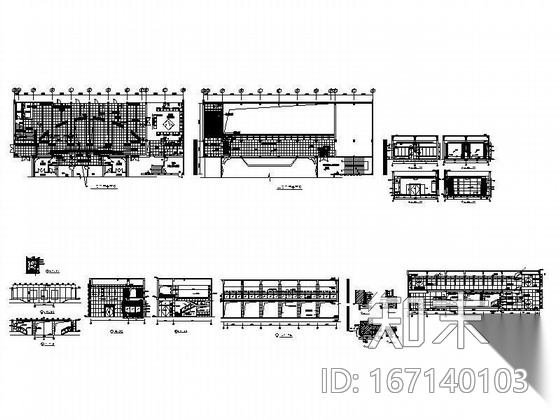 大戏院门厅设计施工图施工图下载【ID:167140103】