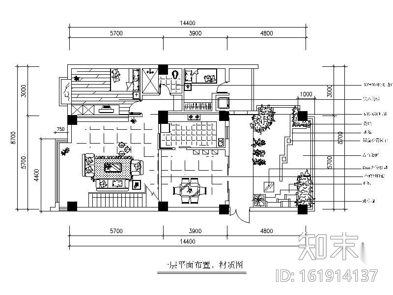 双层别墅设计图cad施工图下载【ID:161914137】