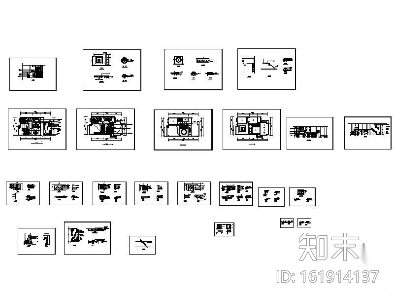 双层别墅设计图cad施工图下载【ID:161914137】