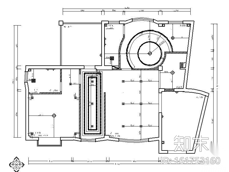 [广州]别墅样板房施工图I期cad施工图下载【ID:161753160】