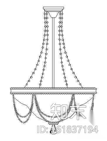 吊灯图块8cad施工图下载【ID:161837194】