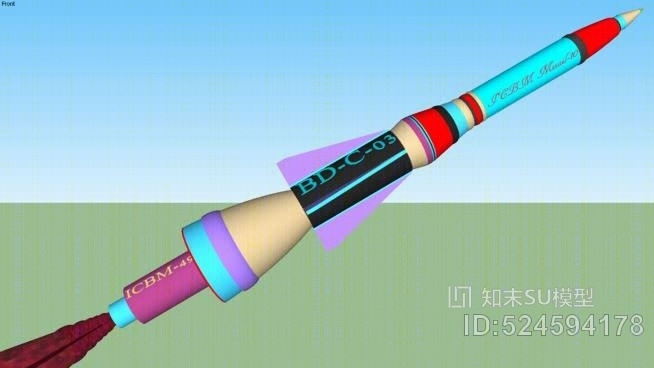 洲际弹道导弹-SU模型下载【ID:524594178】