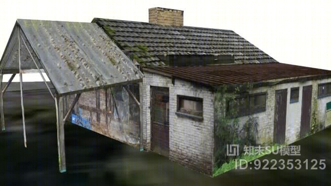 牧场上的老棚屋SU模型下载【ID:922353125】