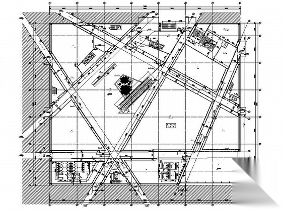 [上海]大型世博会知名博览会展馆建筑施工图（含效果图）cad施工图下载【ID:165159130】