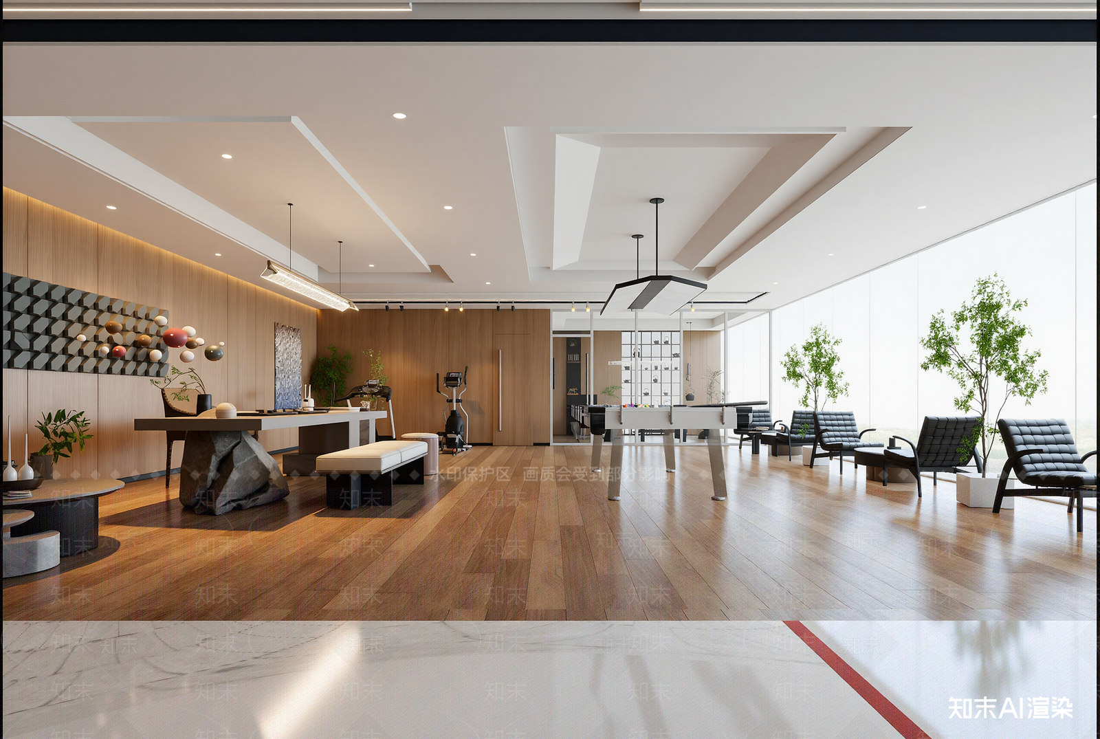 现代休息区3D模型下载【ID:1214037121】