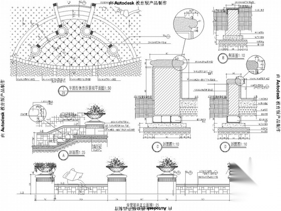 [杭州]城市高档居住区景观设计施工图施工图下载【ID:161061169】