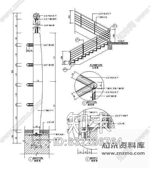 图块/节点楼梯节点详图6cad施工图下载【ID:832286764】