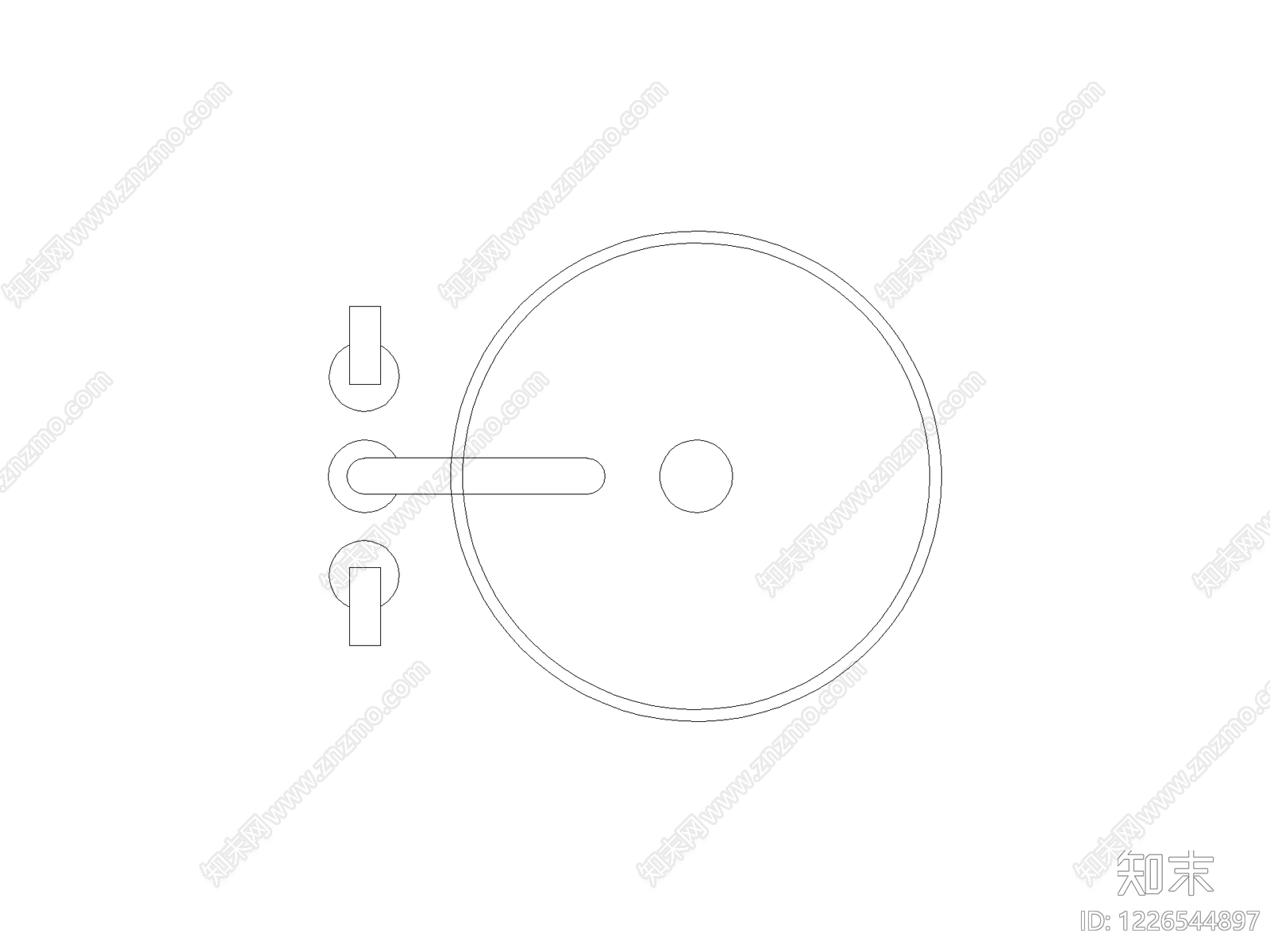 开关插座cad施工图下载【ID:1226544897】