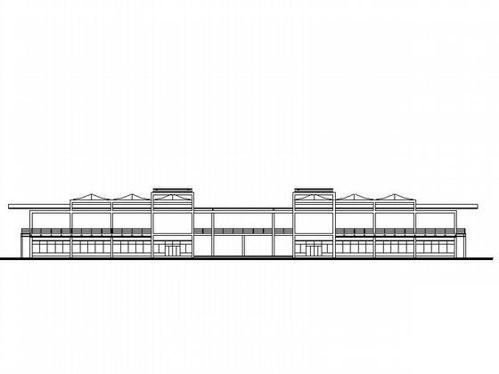 某三层会所建筑设计方案cad施工图下载【ID:166337109】