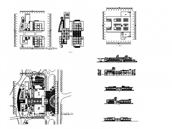 某三层会所建筑设计方案cad施工图下载【ID:166337109】