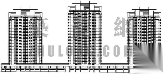 某高层住宅楼施工图cad施工图下载【ID:149856102】