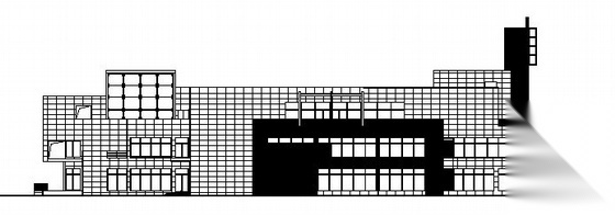 青岛某高档小区四层会所建筑施工图施工图下载【ID:151662160】