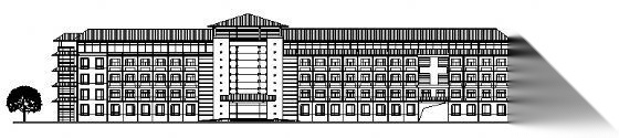 某市五层医院干部病房建筑设计方案cad施工图下载【ID:151589131】