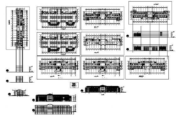 某市五层医院干部病房建筑设计方案cad施工图下载【ID:151589131】