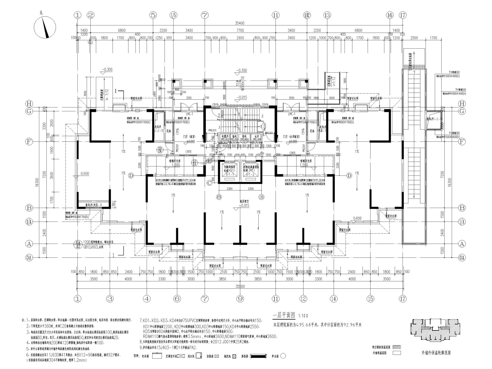 合肥高层住宅及商业配套设施建筑施工图cad施工图下载【ID:160579172】