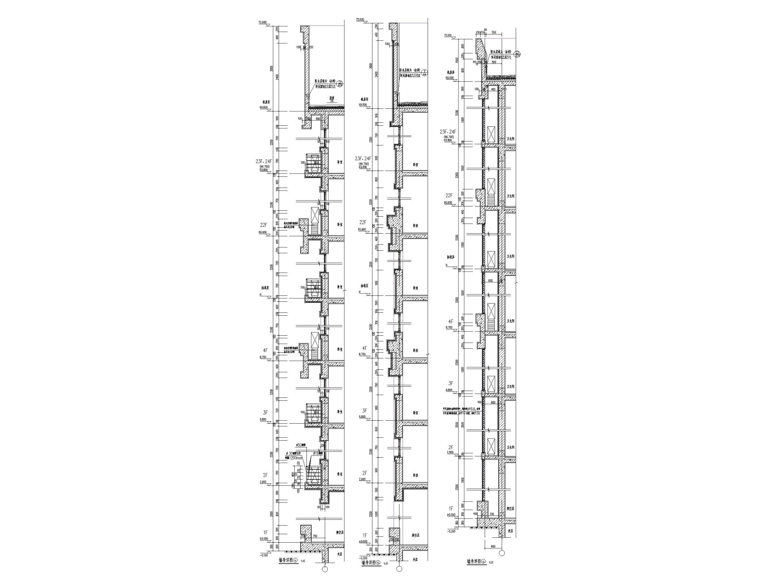 合肥高层住宅及商业配套设施建筑施工图cad施工图下载【ID:160579172】