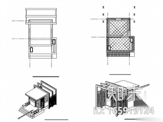 [福建]商业办公楼景观绿化改造设计施工图施工图下载【ID:165919124】