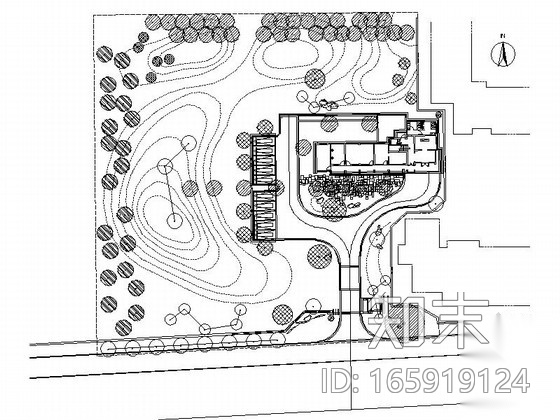 [福建]商业办公楼景观绿化改造设计施工图施工图下载【ID:165919124】