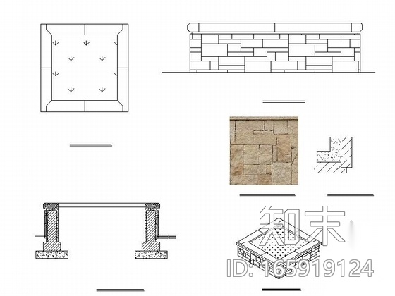 [福建]商业办公楼景观绿化改造设计施工图施工图下载【ID:165919124】