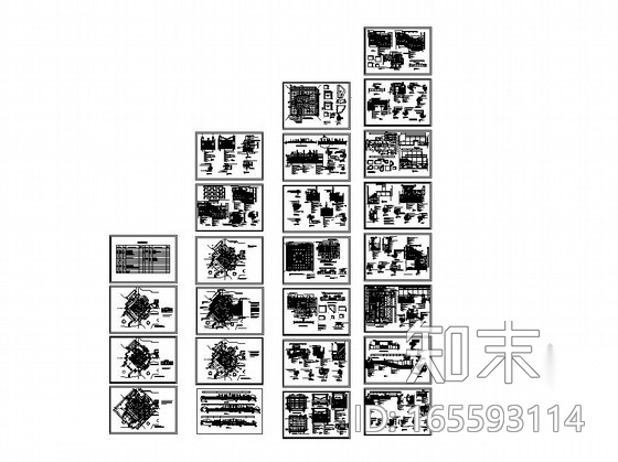 旱喷广场园林景观工程施工图施工图下载【ID:165593114】