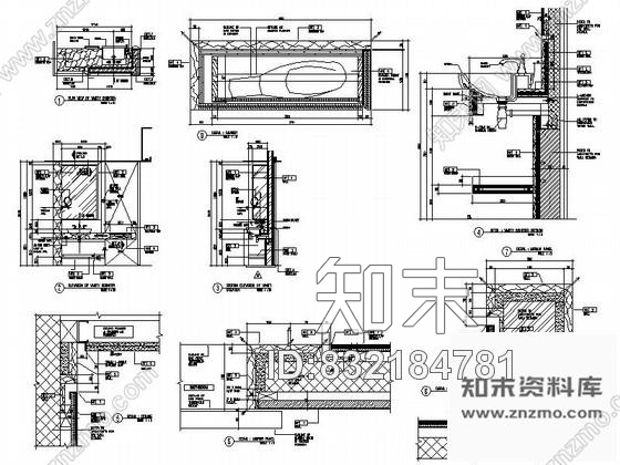 图块/节点酒店单人盥洗台详图施工图下载【ID:832184781】