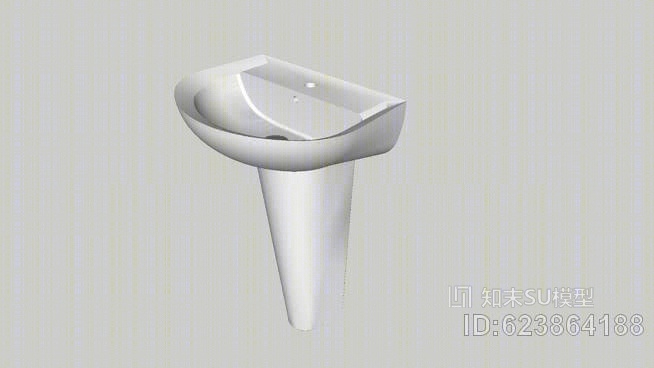 现代柱盆SU模型下载【ID:623864188】
