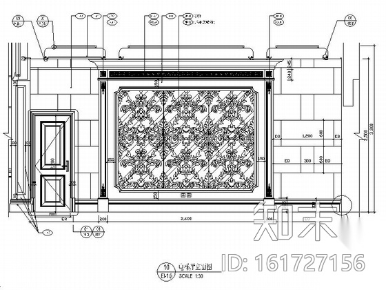 [江苏]名师设计欧式风格售楼处大堂室内装修施工图cad施工图下载【ID:161727156】