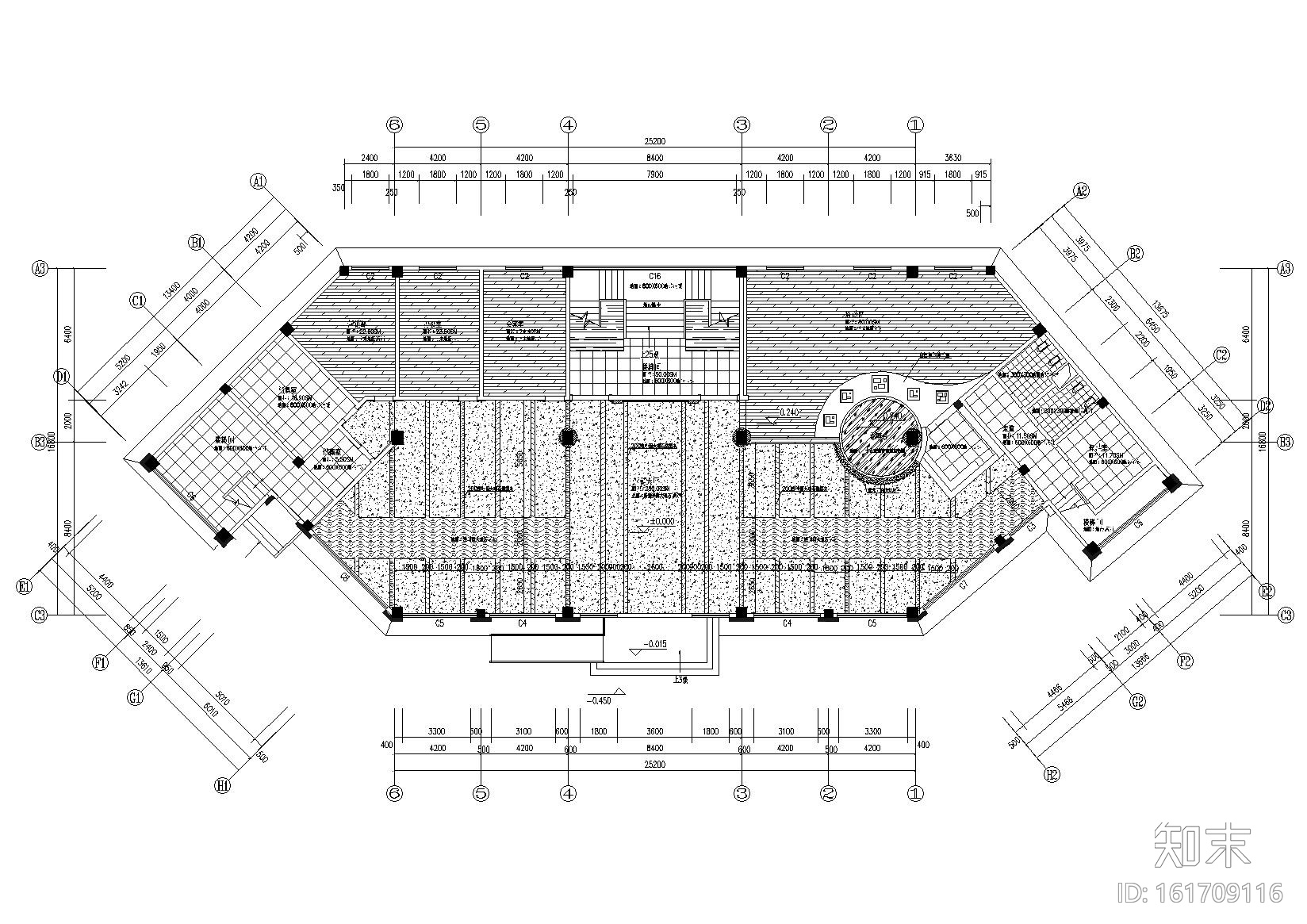 香悦四季城售楼部装饰设计施工图+效果图cad施工图下载【ID:161709116】