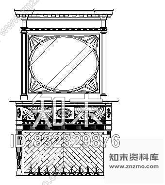 图块/节点壁炉cad施工图下载【ID:832329876】