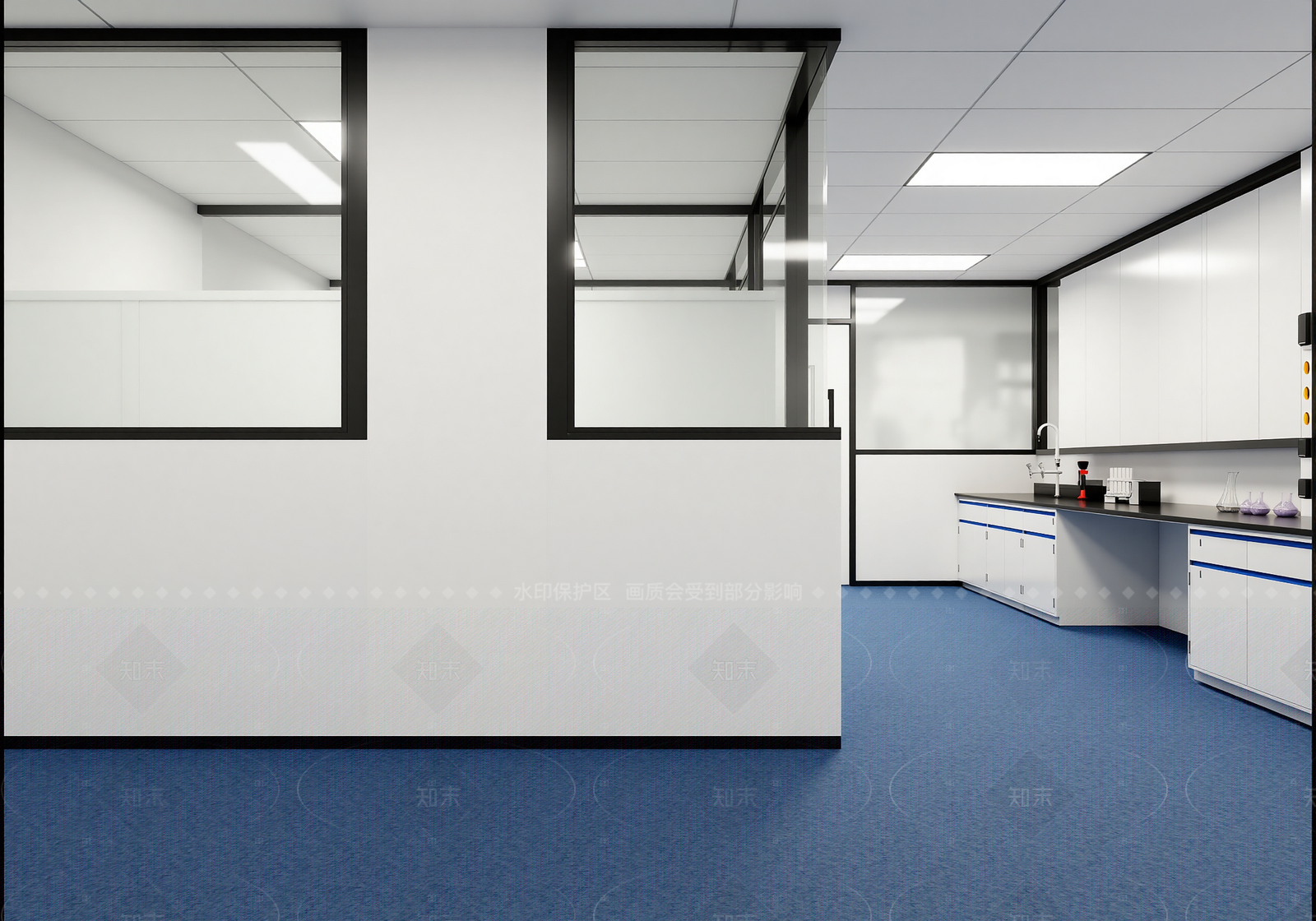 现代实验室3D模型下载【ID:1214640271】