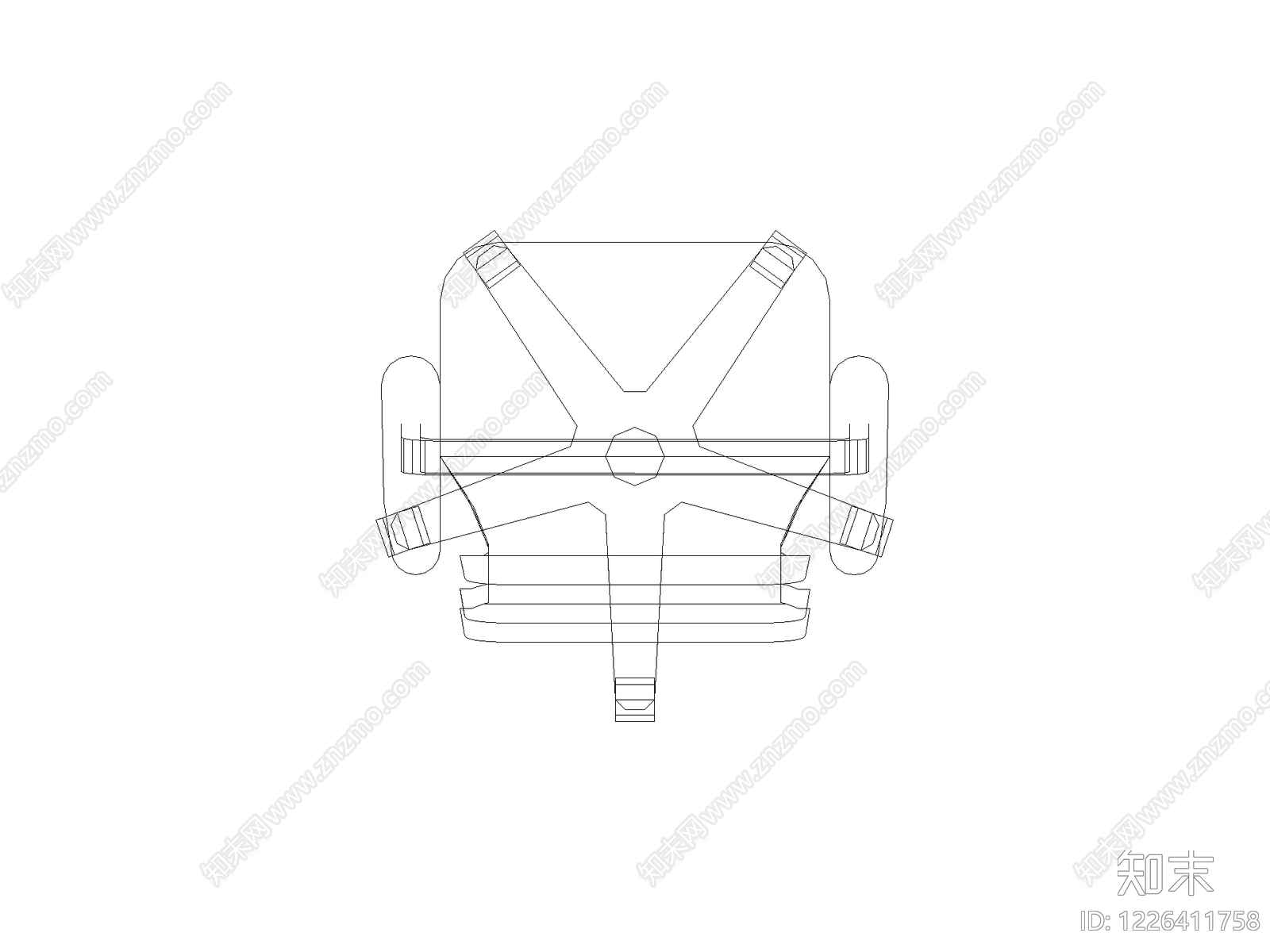 现代椅子CAD图纸