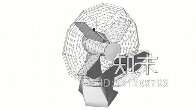 旋转风扇SU模型下载【ID:921205786】